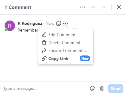 Edit a Comment or Message
