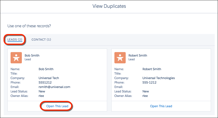 Salesforce Duplicate Management