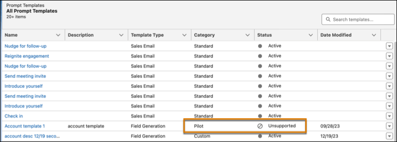 Fix Pilot Prompt Templates