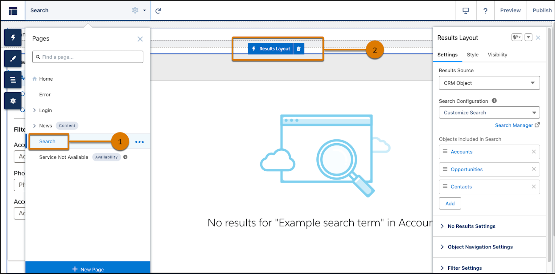 Customize Search in Experience Cloud Sites