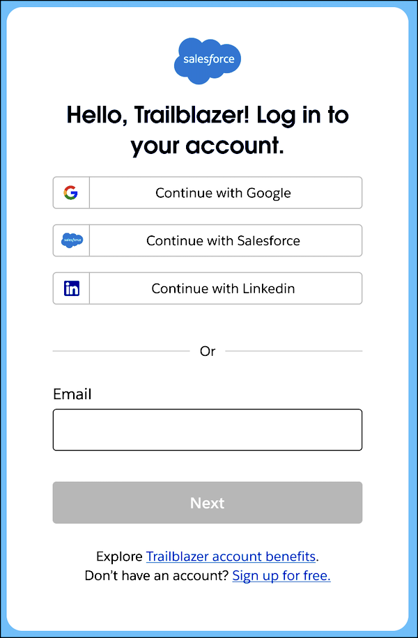 Get Started with Trailblazer