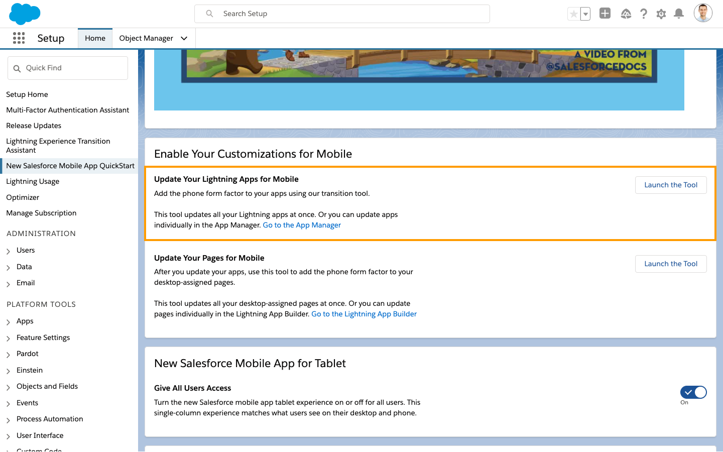 Lightning Apps by Default