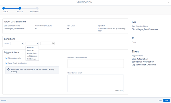 Verify Automation Data